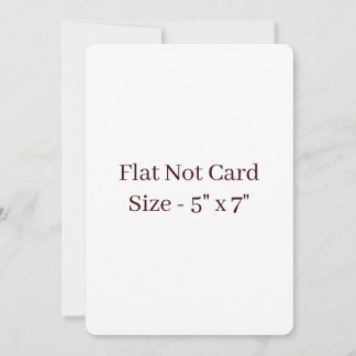 Cartão De Notas Crie Seu Próprio Flat Arredondado 5" x 7"
