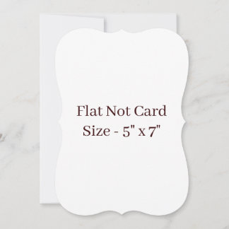 Cartão De Notas Crie Seu Próprio Suporte Flat 5" x 7"