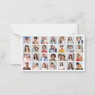 Cartão De Notas Crie Sua Própria Colagem de 28 Fotos