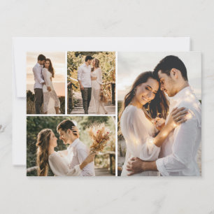 Cartão De Notas Crie Sua Própria Colagem de 4 Fotos