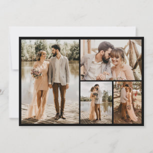 Cartão De Notas Crie Sua Própria Colagem de 4 Fotos