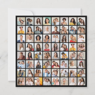 Cartão De Notas Crie Sua Própria Colagem de 64 Fotos