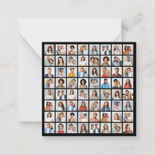 Cartão De Notas Crie Sua Própria Colagem de 64 Fotos