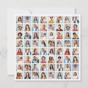 Cartão De Notas Crie Sua Própria Colagem de 64 Fotos