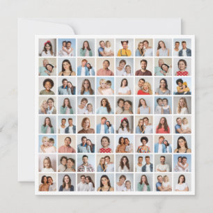 Cartão De Notas Crie Sua Própria Colagem de 64 Fotos