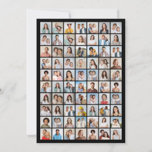Cartão De Notas Crie Sua Própria Colagem de 70 Fotos
