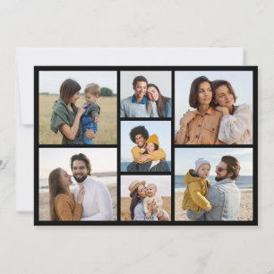 Cartão De Notas Crie Sua Própria Colagem de 7 Fotos