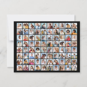 Cartão De Notas Crie Sua Própria Colagem de 80 Fotos