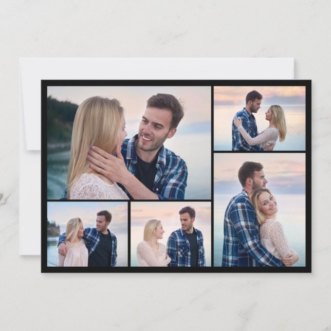 Cartão De Notas Crie sua própria colagem de fotos (Frente)