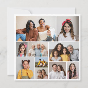 Cartão De Notas Crie sua própria colagem de fotos