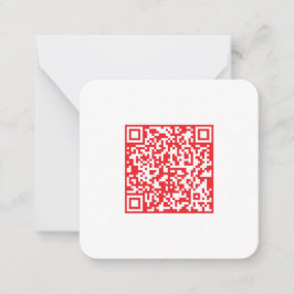 Cartão De Notas Crie um código QR vermelho (editável) escaneável
