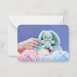 Cartão De Notas Crochet Bunny in the Making – Gentle Craft Mood