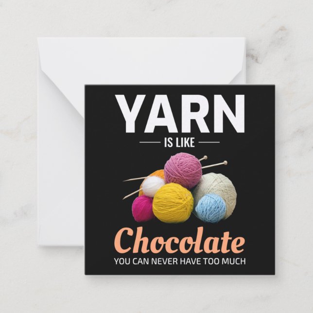 Cartão De Notas Crocheting Crochet Chocolate Knitting Crochet (Frente)