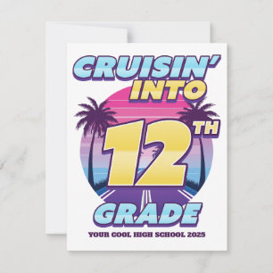 Cartão De Notas Cruisin' Back to School 12