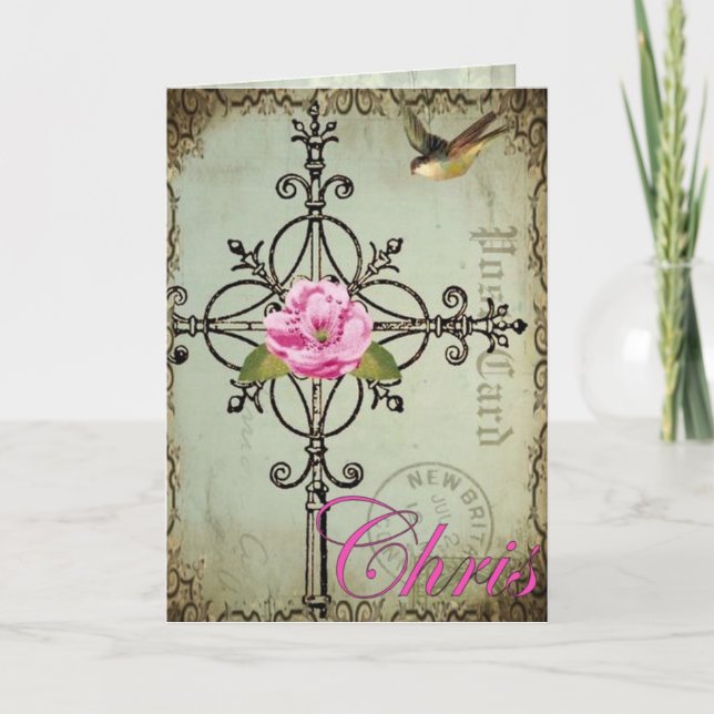 Cartão De Notas cruz de chris (Frente)