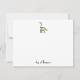 Cartão De Notas Custom Dinosaur Note Card