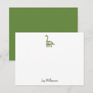 Cartão De Notas Custom Dinosaur Note Card