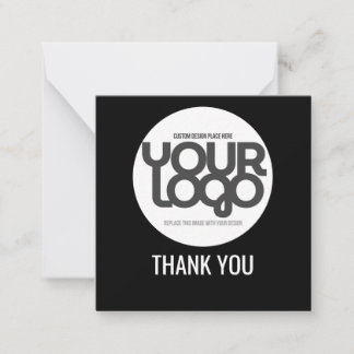 Cartão De Notas Custom Logo Thank You Cards with QR Code 