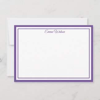 Cartão De Notas Custom Name Note Card