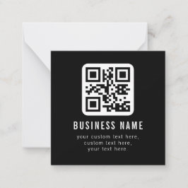Cartão De Notas Customizable QR Code & Editable Text Design