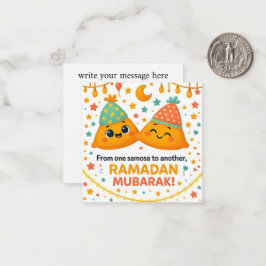 Cartão De Notas Cute Ramadan Mubarak 