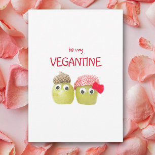 Cartão De Notas Cute Valentine para Vegano - Amor de Chef Frutas D