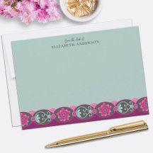 Da Mesa de Floral Teal Bonito