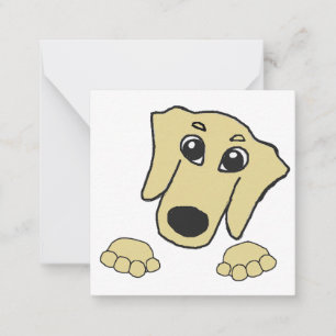 Cartão De Notas dachshund cartoon trigo espiando