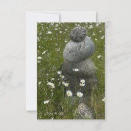 Cartão De Notas Daisies & Rock Stack