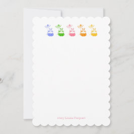 Cartão De Notas Daisy Bunny personalizado