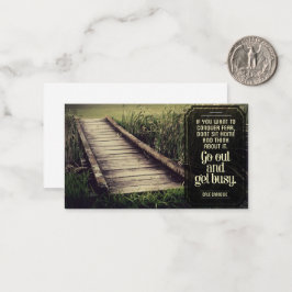 Cartão De Notas Dale Carnegie Inspirational Cote "Fique ocupado"