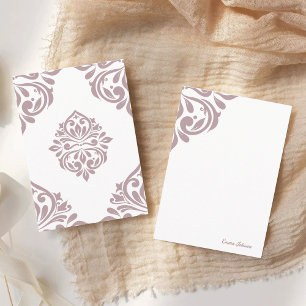 Cartão De Notas Damask Ambience Toscânia rosa pálido