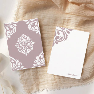 Cartão De Notas Damask Ambience Toscânia rosa pálido