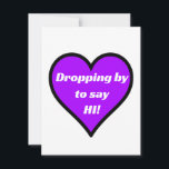 Cartão De Notas De passagem para dizer oi<br><div class="desc">Formas divertidas de dizer olá!</div>