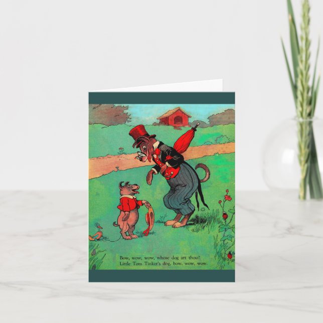 Cartão De Notas De quem és esse cachorro? (Frente)