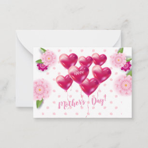 Cartão De Notas Decoração de Ornamento Floral Bonito para o Dia da