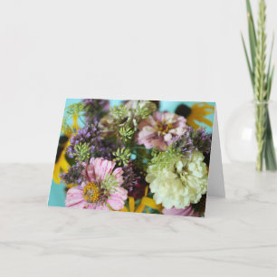 Cartão De Notas Dentro Floral Bonito Rosa Elegante Rosa Dobrado