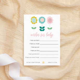 Cartão De Notas Desejos de Borboleta Rosa de Flores da Primavera p