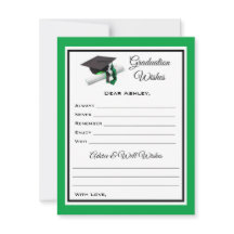 Desejos e conselhos do formando | Preto e Verde