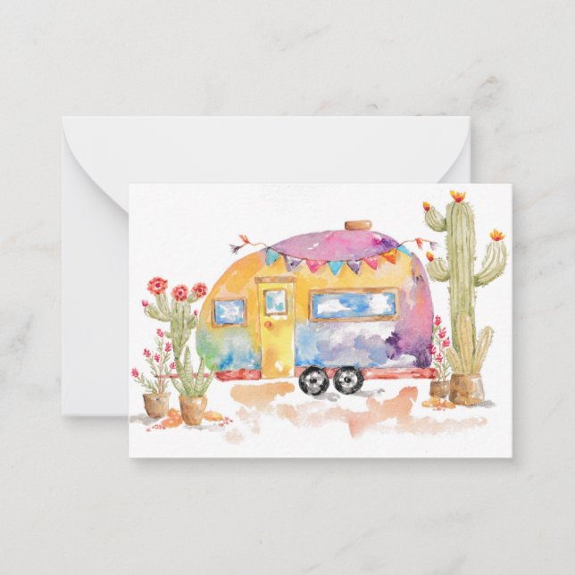 Cartão De Notas Desert Wanderlust Greeting Card (Frente)