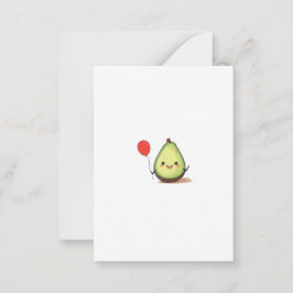 Cartão De Notas design de abacate, tema abacate