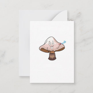 Cartão De Notas design de cogumelo, cogumelo de festa