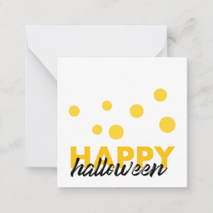 Cartão De Notas Design de Feliz Halloween moderno e divertido