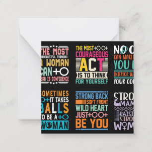 Cartão De Notas Design de T-shirt do Dia das Mulheres