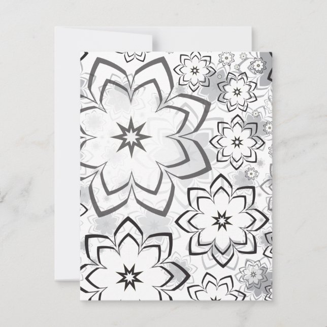 Cartão De Notas Design floral 11 (Frente)