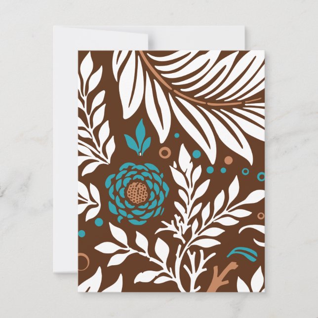 Cartão De Notas Design floral 23 (Frente)