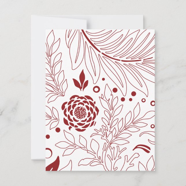 Cartão De Notas Design Floral 28 (Frente)