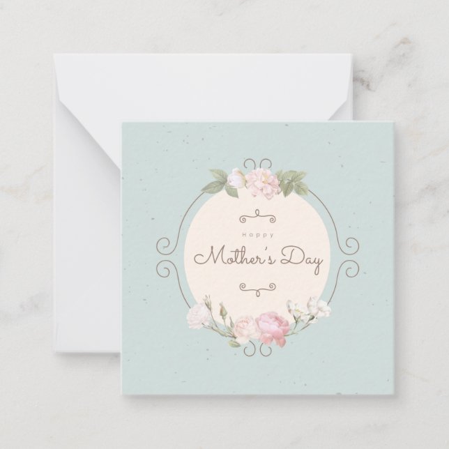 Cartão De Notas Dia de as mães (Frente)