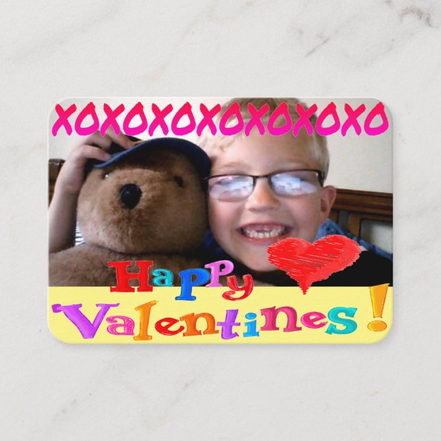 Cartão De Notas Dia de os namorados de classe personalizado (Frente)