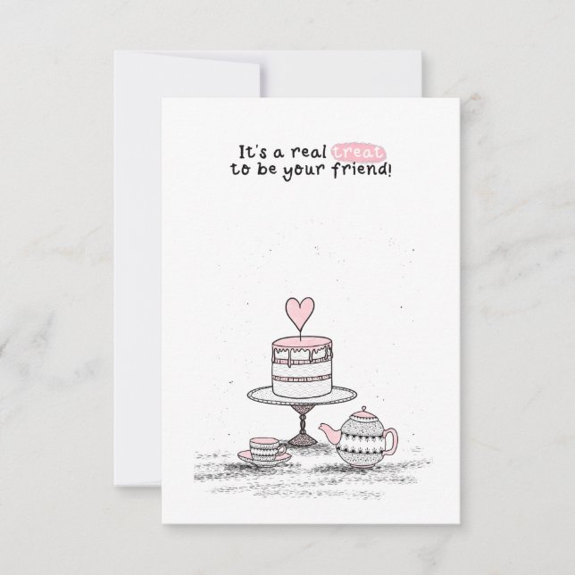 Cartão De Notas Dia de os namorados de sala de aula (Frente)